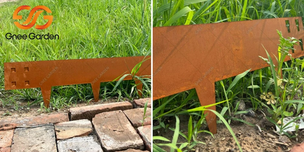 Corten Steel flower bed Corten Steel flower bed