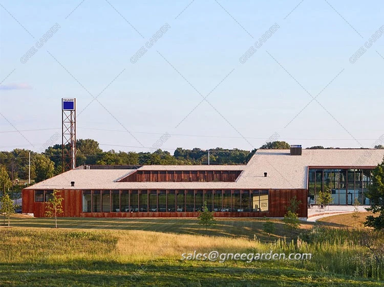 Rusted corten steel panels cladding facade Rusted corten steel panels cladding facade