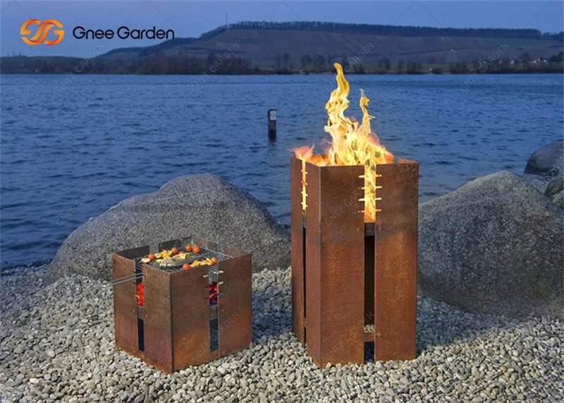 corten steel BBQ grill corten steel BBQ grill