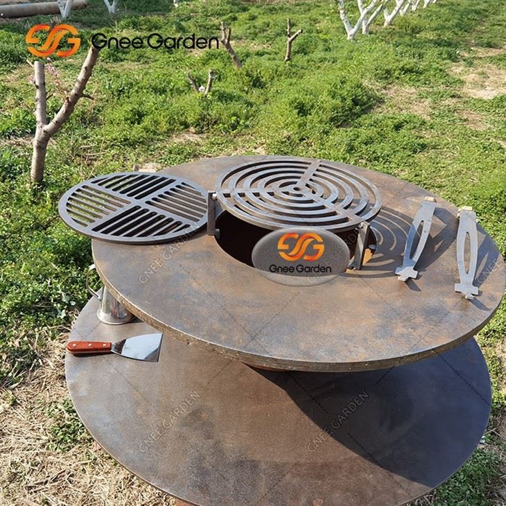 China Manufacture Rusty Corten Steel Bbq Grills Portable 2-6mm Thickness Bbq Grills