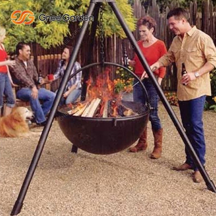 Outdoor Black Corten Steel BBQ Grill