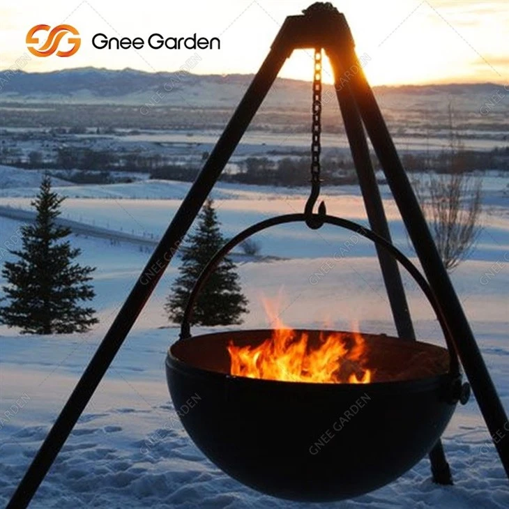 Outdoor Black Corten Steel BBQ Grill