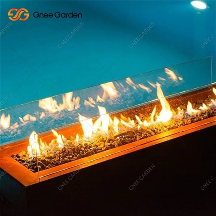 Outdoor Decoration Corten Steel Gas Firepit