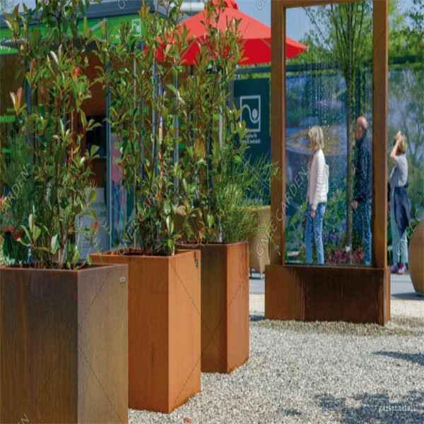 Weather Resistant Steel Garden Decorative Landscape Waterfall