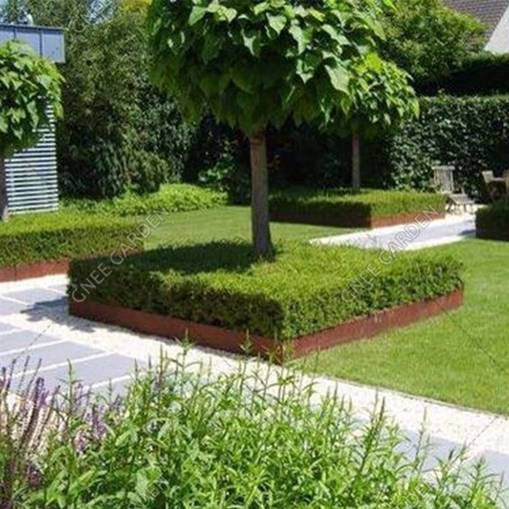 Assembly Corten Steel Planter Customizable Logo Special-Shaped Flower Box