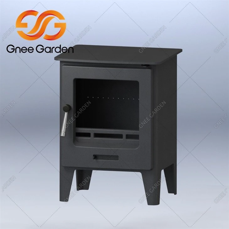 cast iron wood burning stove indoor