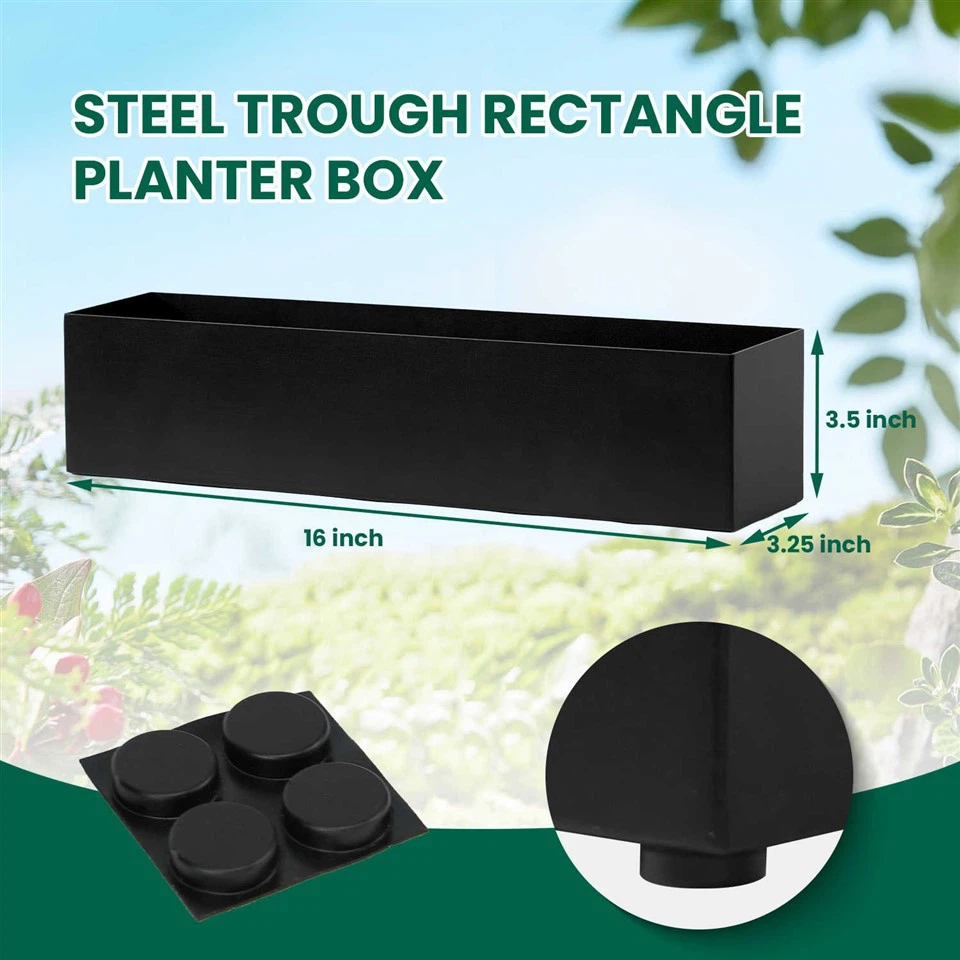 Galvanized Metal Window Boxes