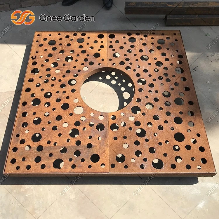 Decorative Corten Steel Tree Grate Decorative Corten Steel Tree Grate