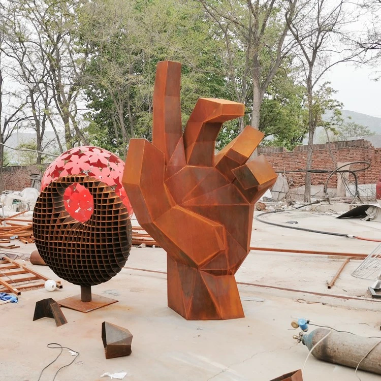 Rustic Corten Steel Metal Sculpture Rustic Corten Steel Metal Sculpture