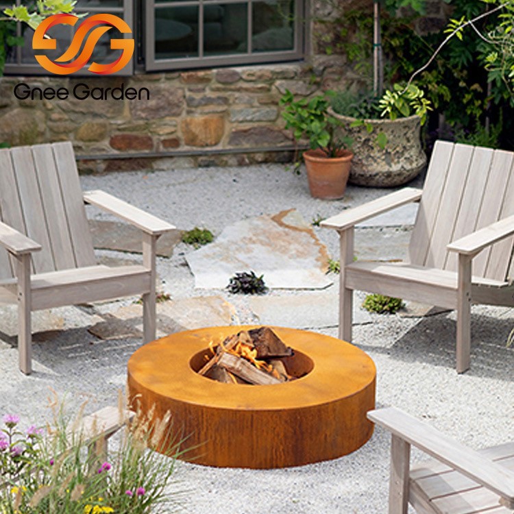 Wood Burning Patio Corten Steel Fire Pit Wood Burning Patio Corten Steel Fire Pit